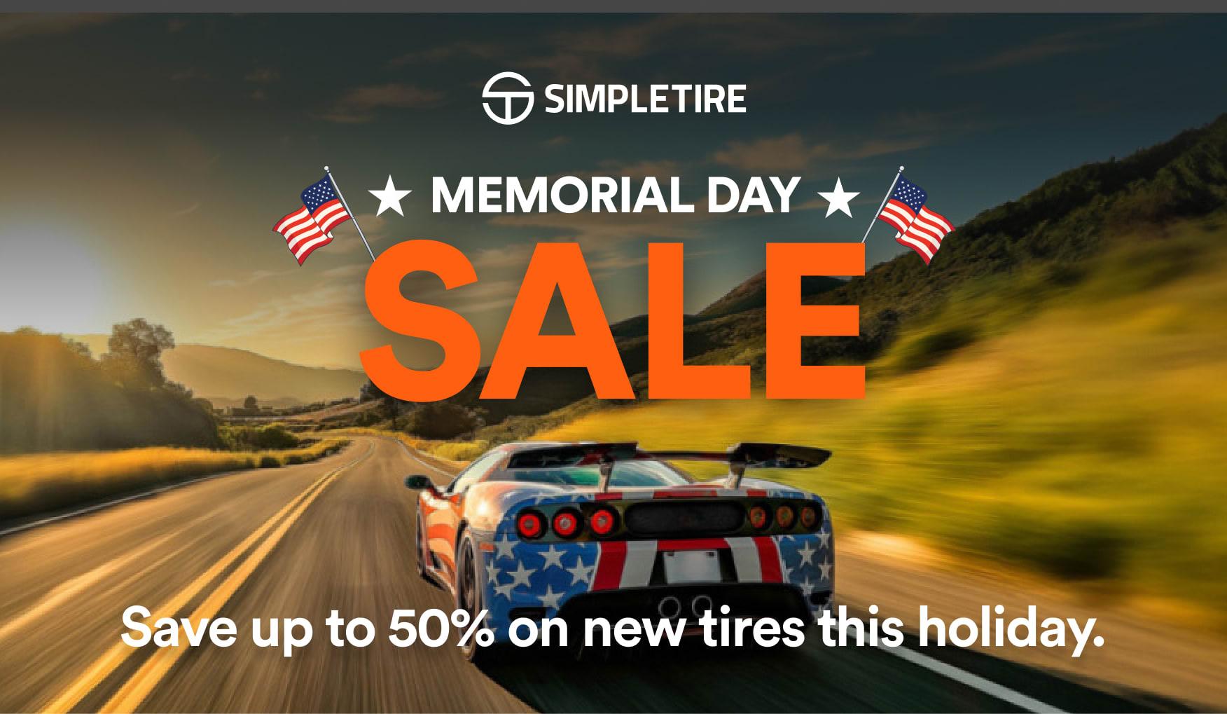 Memorial Day Tire Deals! Tires on Sale, Save up to 40 on New Tires