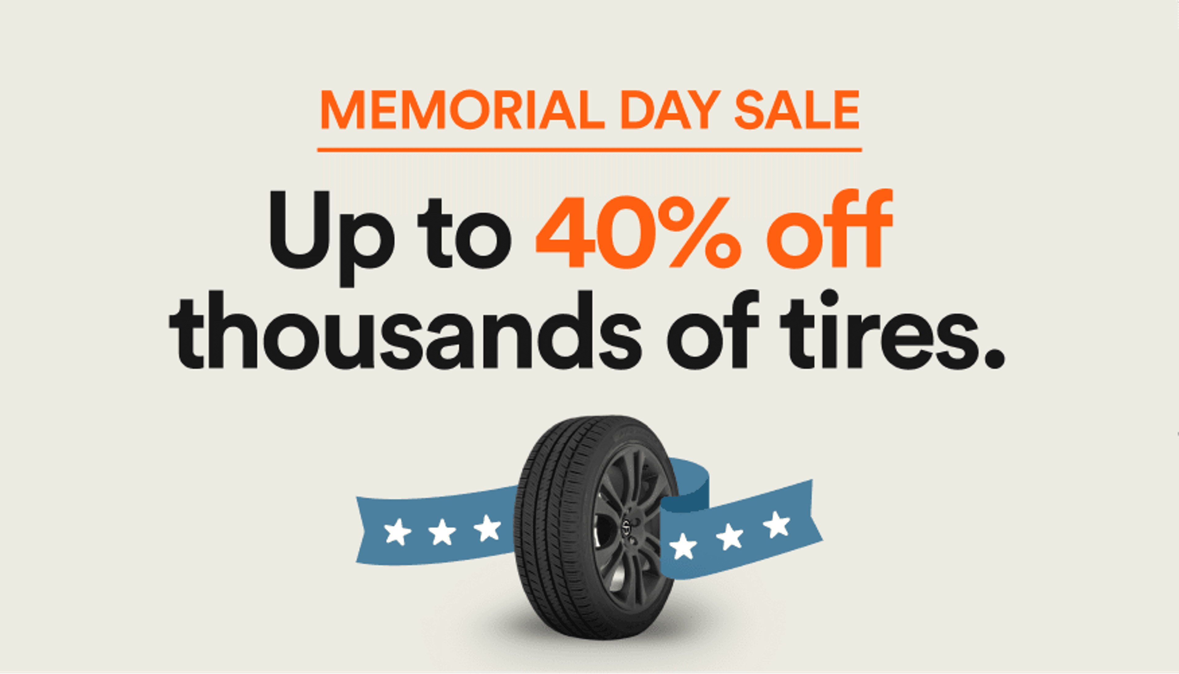 Memorial Day Simple Tire Sale