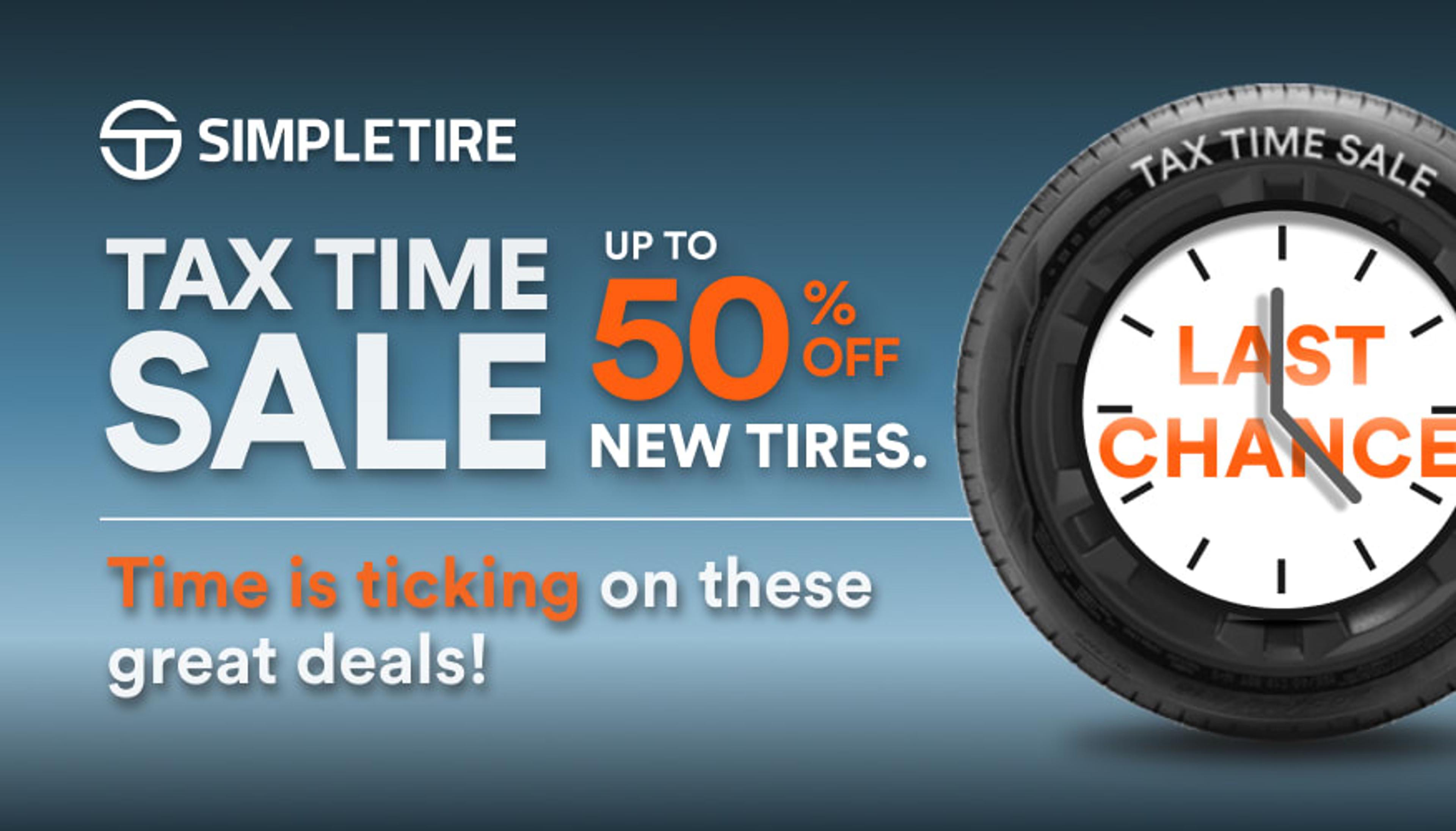 SimpleTire.com Tax Day Sale