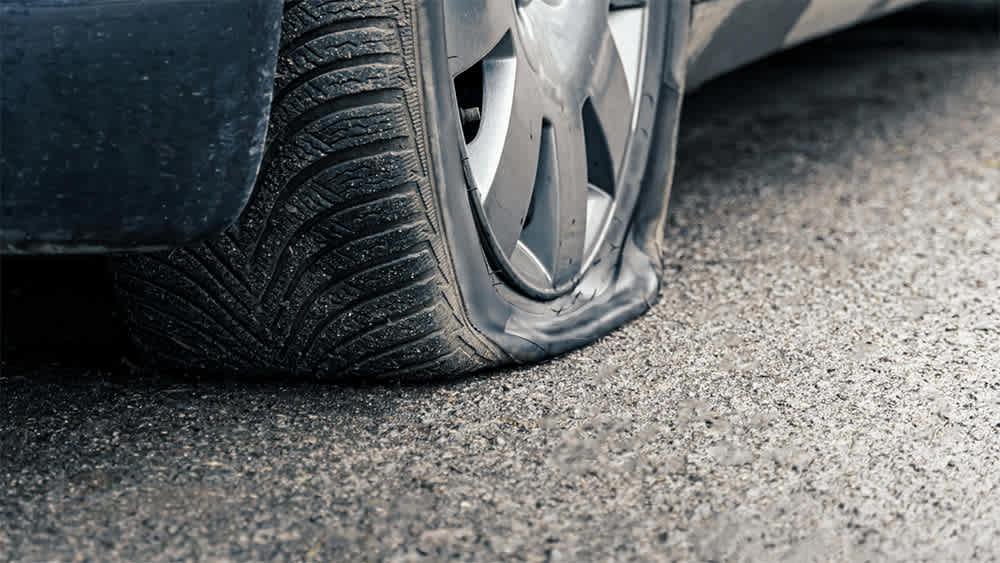 Air pressure loss in tires