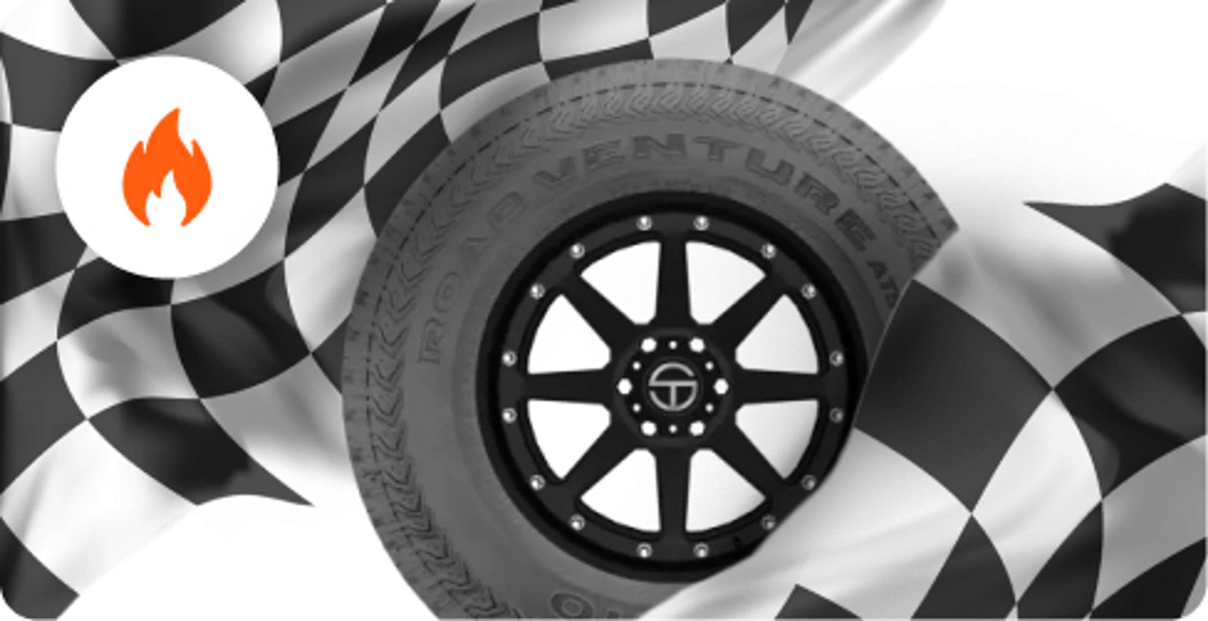 Save up to 60% on thousands of tires